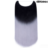 SNOILITE 20 inches long Synthetic Extensions Secret Invisible Hairpieces