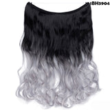 SNOILITE 20 inches long Synthetic Extensions Secret Invisible Hairpieces