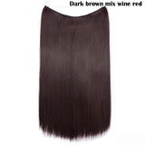 SNOILITE 20 inches long Synthetic Extensions Secret Invisible Hairpieces