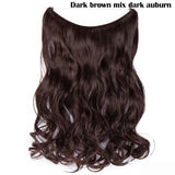 SNOILITE 20 inches long Synthetic Extensions Secret Invisible Hairpieces