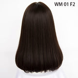 Synthetic Long Straight Natural Hair Wigs With Bangs Womens