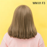 Synthetic Long Straight Natural Hair Wigs With Bangs Womens