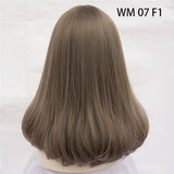 Synthetic Long Straight Natural Hair Wigs With Bangs Womens
