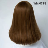 Synthetic Long Straight Natural Hair Wigs With Bangs Womens