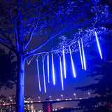 New Year Meteor Shower Rain 8 Tubes LED Lights Waterproof For Outdoor