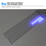 New Year Meteor Shower Rain 8 Tubes LED Lights Waterproof For Outdoor