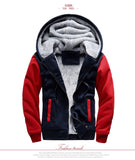 ASALI New Brand Winter Thick Warm Fleece Zipper Coat for Mens