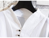 Summer fashion men shirt Man Cotton and linen shirts Short sleeve (Shirt + trousers)