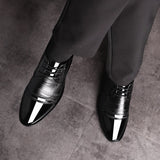 Luxury Business Oxford Leather Breathable Rubber Formal Shoes
