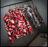 New Autumn Butterfly Print Clothes Men's Hooded Windbreaker Coat