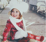 children's toddler baby faux fur hat cap beanie