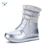 Winter boots women warm shoes snow boot 30% natural wool footwear white color