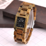 BOBO BIRD 25mm Small Women Watches Wooden Quartz Wrist Watch Best Girlfriend Gifts in wood Box