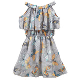 Summer Chiffon Kids Floral Clothing Princess Party Dress