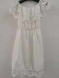 Fashion Women Elegant Vintage sweet lace white Dress Stylish Sexy