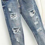 Summer Ripped Boyfriend Jeans For Women Fashion High Mujer Vaqueros