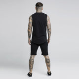 New Summer Sik Silk men short gyms slim fit Bodybuilding Joggers