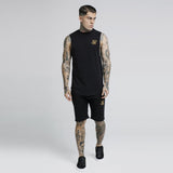 New Summer Sik Silk men short gyms slim fit Bodybuilding Joggers
