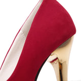 Aneikeh Sexy Pumps Women Fetish Shoes High Heel Stripper Flock Pumps 16 cm Zapatos Mujer