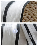 Italy brand summer linen men shirt casual fashion white stripes shirt