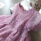 Girl Clothes Kids Dresses For Girls Lace Flower Party Dress