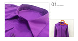 Women's Office Chiffon Irregular Shirt Top Long Sleeve Female