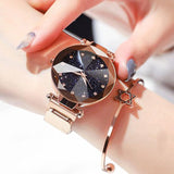 Ladies Magnetic Starry Wristwatches Relogio Feminino Zegarek Damski