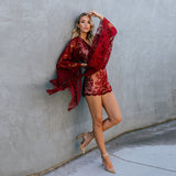 Summer Sexy Lace Rompers Women Deep V Neck Long Sleeve Bodysuit