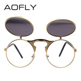 VINTAGE STEAMPUNK Sunglasses round Designer