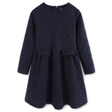 Girls Winter Elegant Thicken Kids Dress Warm Cotton Clothes Autumn 7-16Y Pink Blue