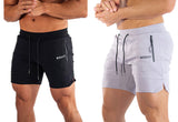 Men's lace-up fitness fast drying board shorts jogger swimming trunks