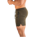 Men's lace-up fitness fast drying board shorts jogger swimming trunks