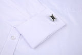 Men 's French Cufflinks Business Dress Shirts Long Sleeves