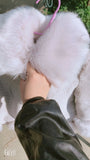 Girls Long Sleeve Winter Faux Fur Brand Fur Formal Soft Party Coat