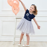 VIKITA princess dress kids unicorn dresses sequin tutu dress