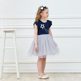 VIKITA princess dress kids unicorn dresses sequin tutu dress