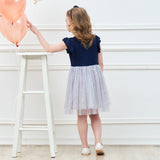 VIKITA princess dress kids unicorn dresses sequin tutu dress
