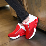 Women Casual Shoes Height Increasing Breathable Women Sneakers