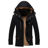 Hot High-grade winter men warm hooded jacket coat