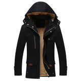 Hot High-grade winter men warm hooded jacket coat