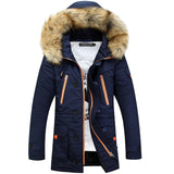 Winter Jacket Casual Hooded Collor Parka Men Thicken Full Sleeve