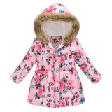 New  Winter Girls Coat Cotton Girls Warm Jackets For Girls