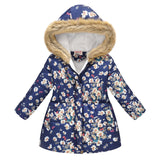 New  Winter Girls Coat Cotton Girls Warm Jackets For Girls