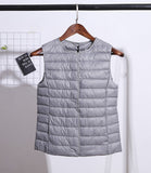 Fitaylor Ultra Light White Duck Down Vest Thin Coat