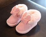 Bunny Bow Ankle Winter Shoes Warm Fur Animal Snow Nina Zapatos Kids Boots