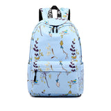 Casual Waterproof Women Backpack Flower Printing
