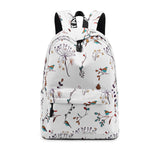 Casual Waterproof Women Backpack Flower Printing