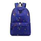 Casual Waterproof Women Backpack Flower Printing