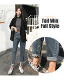 Winter Women 2019 Loose Women High Waist Velvet Jeans