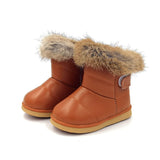 Winter Warm Plush Baby Girls Snow Boots